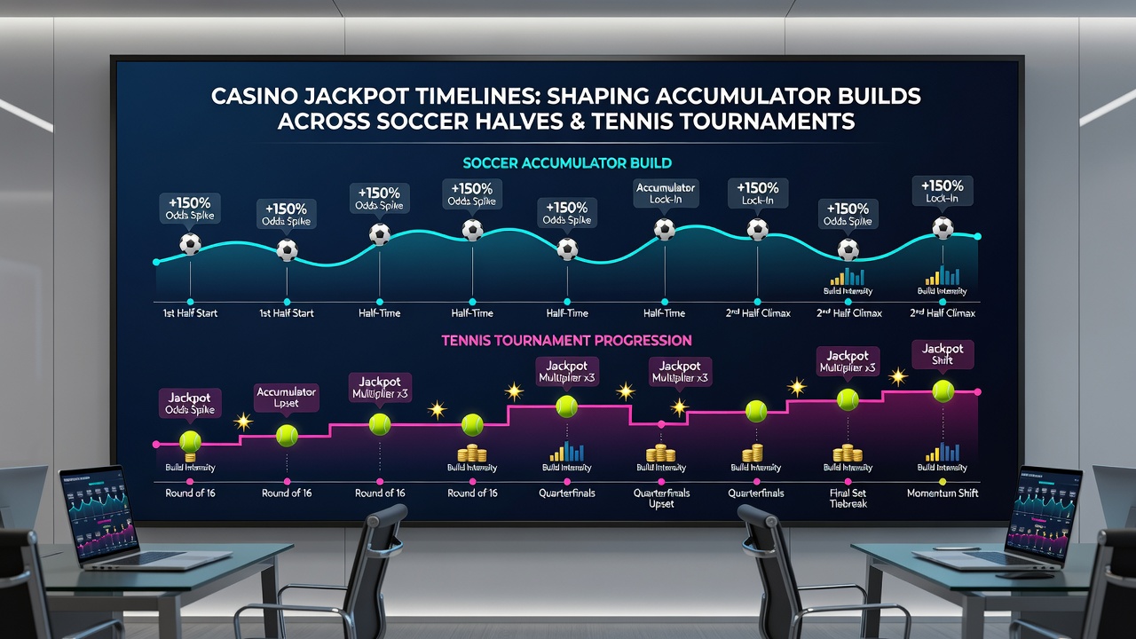 Darstellung von Akkumulator-Strategien über Tennis-Sets und Casino-Jackpot-Zeitlinien hinweg