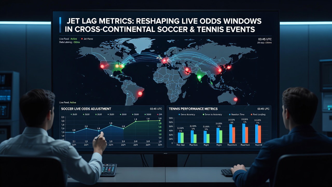 Visualisierung von Quotenfenstern und Jetlag-Effekten in Live-Tennis- und Fußballmärkten