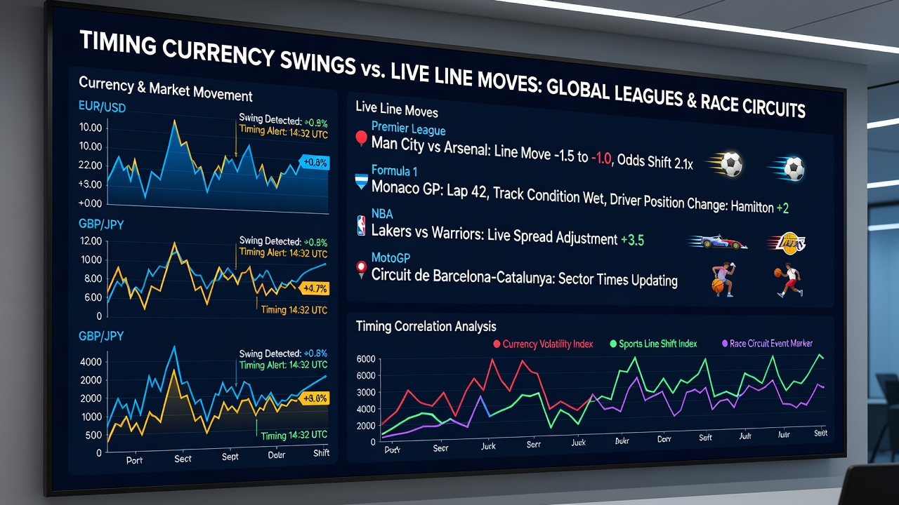 Analyse von Live-Linien und Währungsdaten in globalen Renn- und Ligamärkten